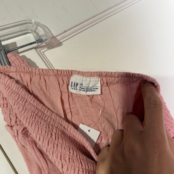 GAP Teen Tiered Skirt Rose Petal Pink Size 10 NWT Ruffle Flowy Summer Spring - Picture 7 of 9